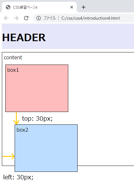 Css入門 Positionプロパティの使い方 ボックス位置変更 ヘッダー固定 Snome